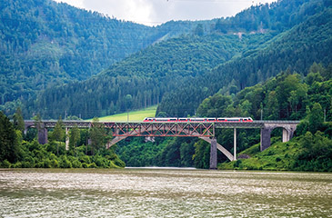 Brücke am Klauser Stausee