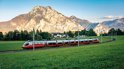 Altmünster - Salzkammergutbahn und Traunstein